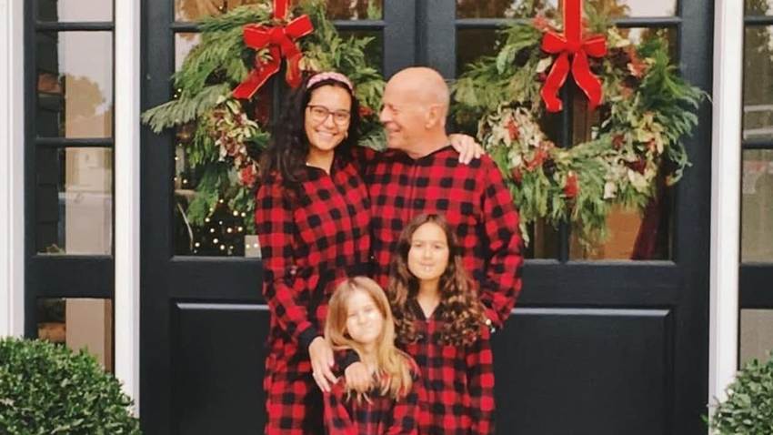 La esposa de Bruce Willis revela cómo se viven las fiestas en casa con la enfermedad del actor