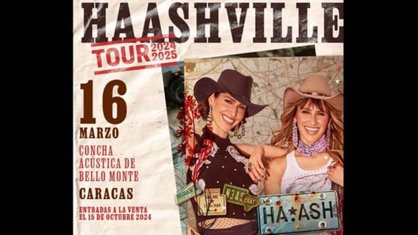 Ha-Ash llegará a Caracas para convertirla en “Haashville”
