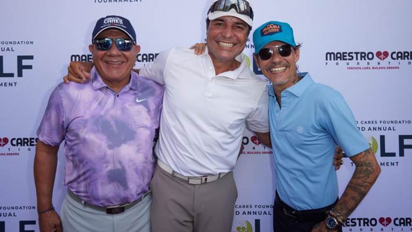El ‘green’ se llenó de estrellas en el torneo anual de Marc Anthony y su fundación Maestro Cares