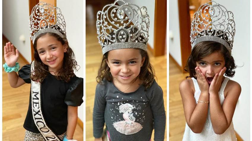 Jacky Bracamontes prestó a sus hijas la corona que ganó hace 20 años, ¡y este fue el resultado!