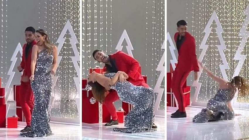 Jacky Bracamontes sufre un accidente en plena promo navideña: ‘Sí dolió’