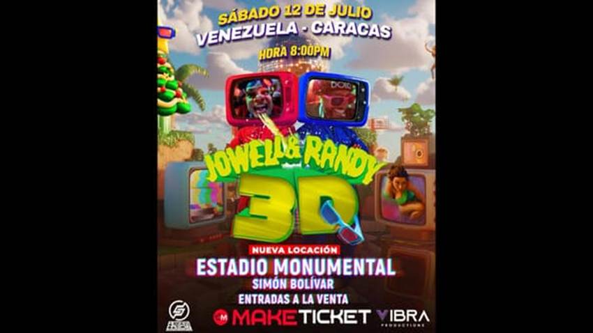 ¡Jowell & Randy en 3D, se traslada al Estadio Monumental Simón Bolívar!