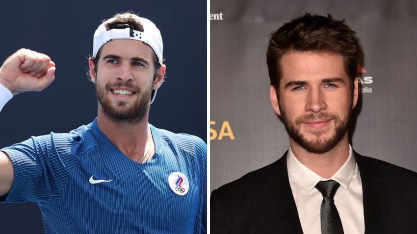 Liam Hemsworth tiene un doble en los JO: el tenista ruso que está causando sensación
