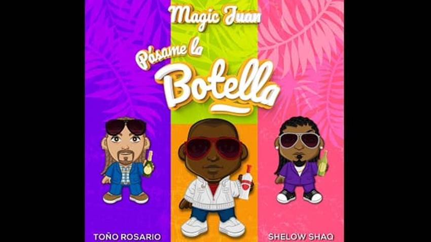 Magic Juan recibe a Toño Rosario y Shelow Shaq en el tema “Pásame La Botella”