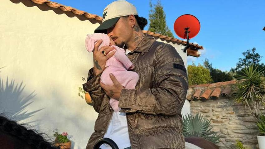Maluma tiene a la más tierna compañera de entrenamiento: su hija Paris