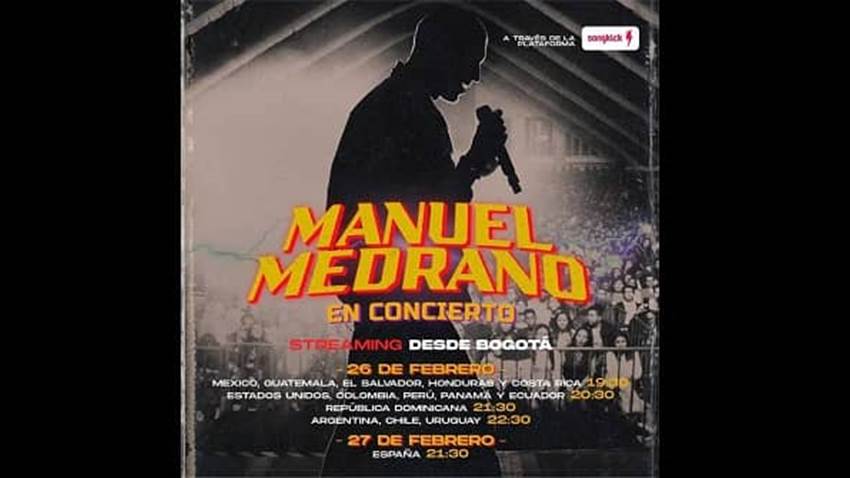 Manuel Medrano presenta un concierto virtual