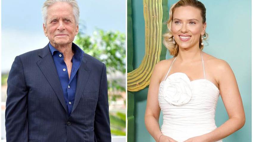 Michael Douglas descubre que es pariente de Scarlett Johansson