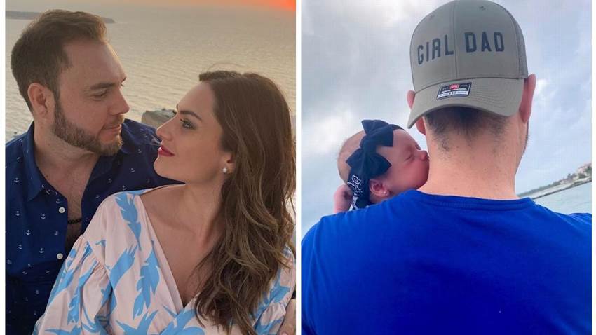 Michelle Galván y su esposo presumen su primer paseo familiar con Baby Megan, a un mes de nacida