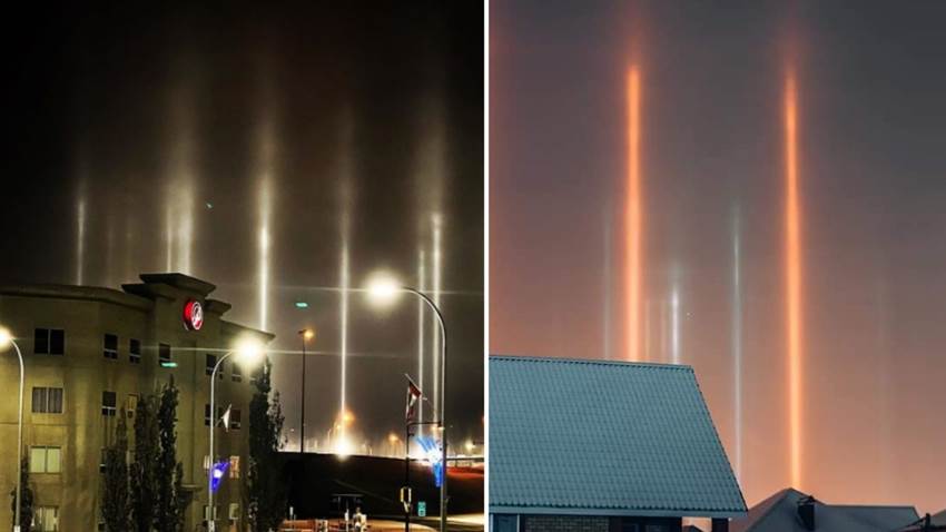 ¿Y esas luces en el cielo? Conoce los pilares de luz, el fenómeno natural más bello