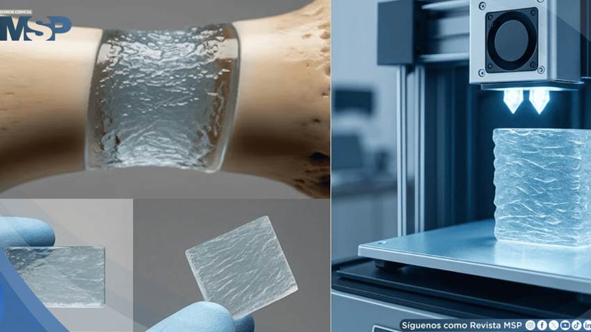 Científicos crean biovidrio impreso en 3D que regenera huesos sin necesidad de injertos