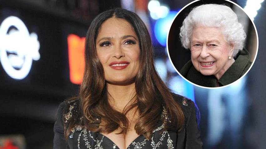 Salma Hayek le desea a la Reina Isabel II una ‘pronta recuperación’ por contagio de COVID-19
