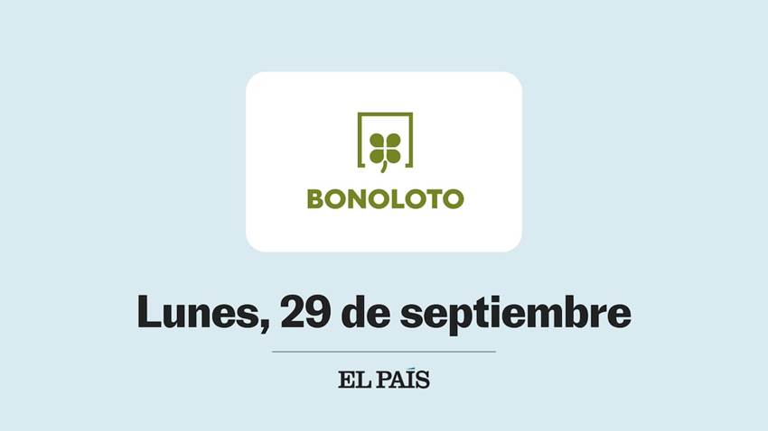 Bonoloto: comprobar sorteo del lunes 29 de septiembre